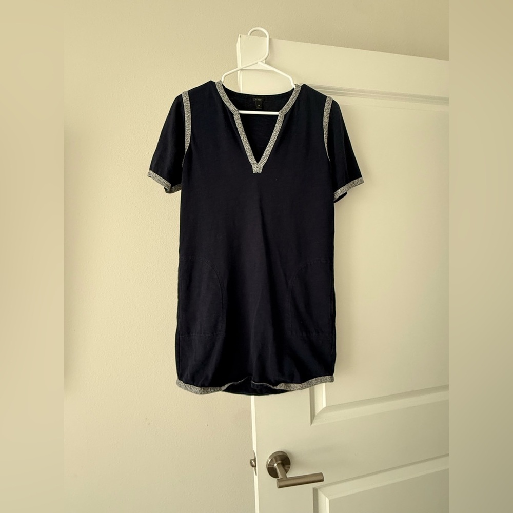 J. Crew Black and Gray Women's Top